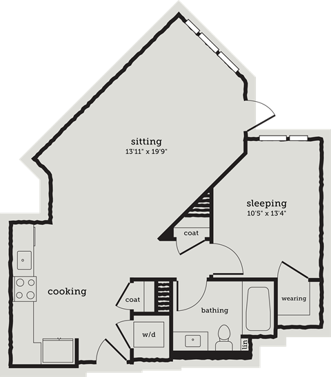 a blueprint of a floor plan of a house